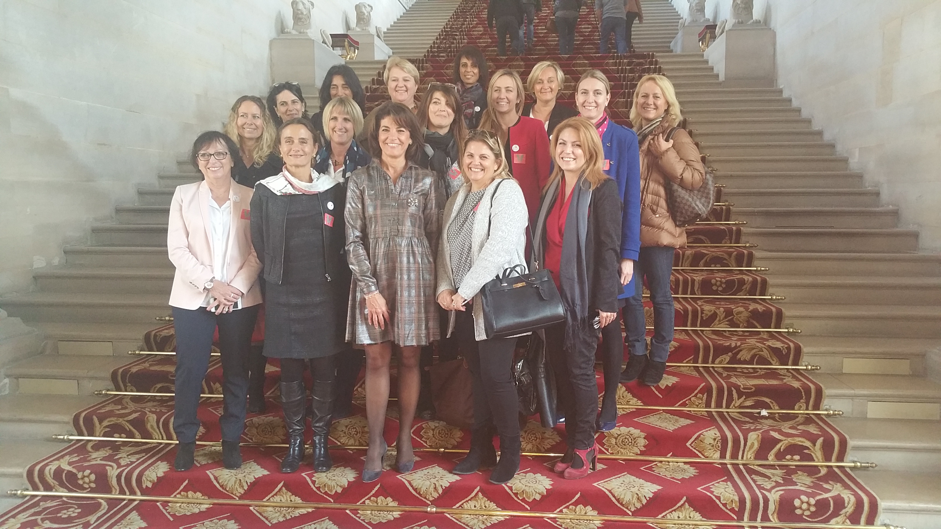 Les Elles d’Azur de la CECAZ en visite au Sénat